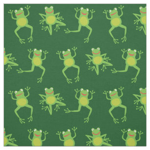 Niedlicher Frosch Cartoon Kinder Stoff