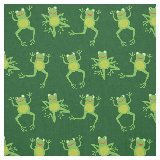 Niedlicher Frosch Cartoon Kinder Stoff (Muster)