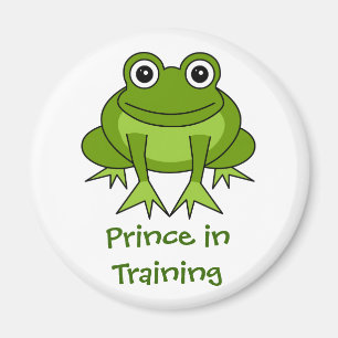Niedlicher Frosch-Cartoon - Prinz im Magnet