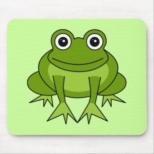 Niedlicher Frosch-Cartoon - Prinz im Training Mousepad