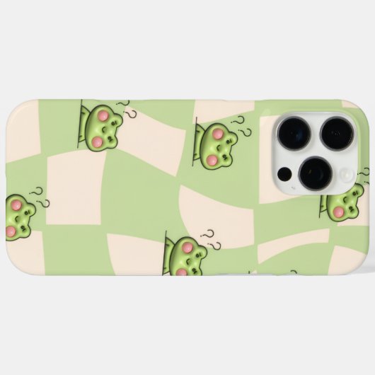 niedlicher Frosch Case-Mate iPhone Hülle (Rückseite (Horizontal))