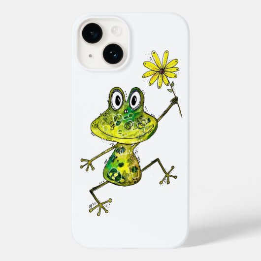 Niedlicher Frosch Case-Mate iPhone Hülle (Rückseite)