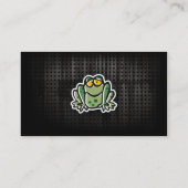 Niedlicher Frosch; Cool Visitenkarte (Rückseite)