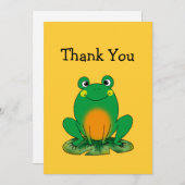 Niedlicher Frosch danken Ihnen Karten (Vorne/Hinten)
