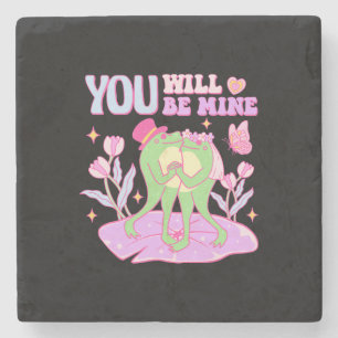 Niedlicher Frosch - Du wirst mein sein Steinuntersetzer