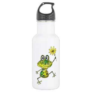 Niedlicher Frosch Edelstahlflasche