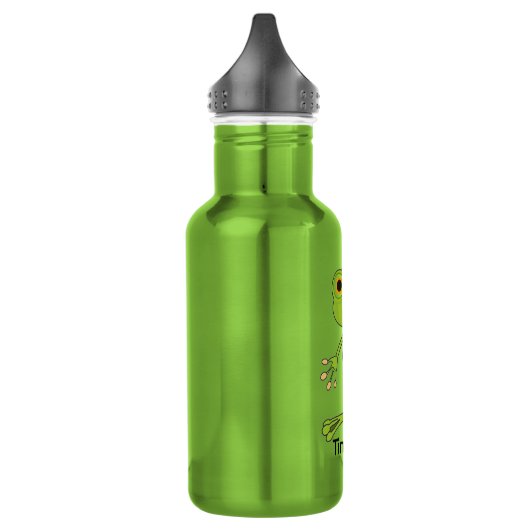 Niedlicher Frosch Edelstahlflasche (Links)