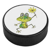 Niedlicher Frosch Eishockey Puck (3/4)