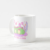 Niedlicher Frosch - Frogever-Liebe Kaffeetasse (Vorderseite Links)