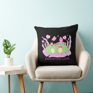 Niedlicher Frosch - Frogever-Liebe Kissen
