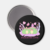 Niedlicher Frosch - Frogever-Liebe Magnet (Vorderseite/Rückseite)