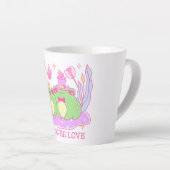 Niedlicher Frosch - Frogever-Liebe Milchtasse (Rechte Ecke)