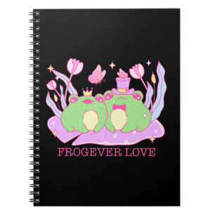 Niedlicher Frosch - Frogever-Liebe Notizblock