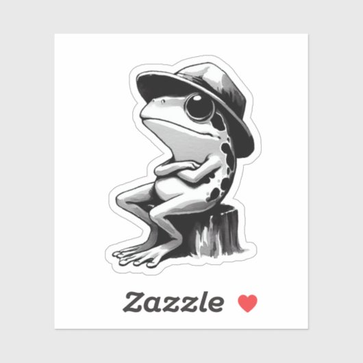 niedlicher Frosch, Frosch Aufkleber (Blatt)