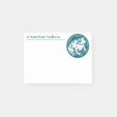 Niedlicher Frosch für Feuchtgebiete und Naturliebh Post-it Klebezettel (Vorderseite)