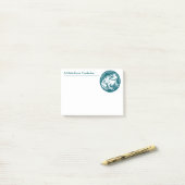 Niedlicher Frosch für Feuchtgebiete und Naturliebh Post-it Klebezettel (Auf Schreibtisch)