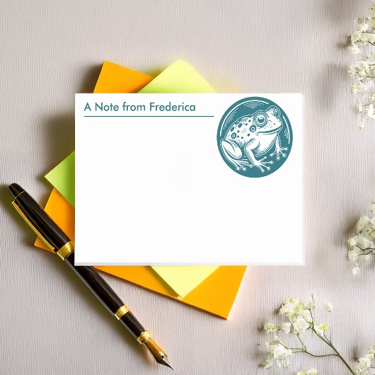 Niedlicher Frosch für Feuchtgebiete und Naturliebh Post-it Klebezettel