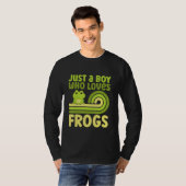 Niedlicher Frosch für Jungen Kleinkinder Totenfres T-Shirt (Vorne ganz)