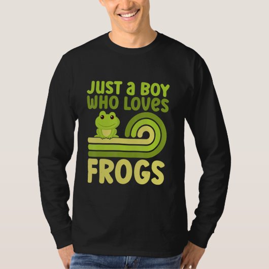 Niedlicher Frosch für Jungen Kleinkinder Totenfres T-Shirt (Vorderseite)