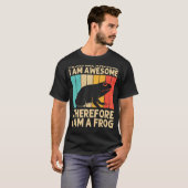 Niedlicher Frosch für Männer Froschtote Kaulquappe T-Shirt (Vorne ganz)