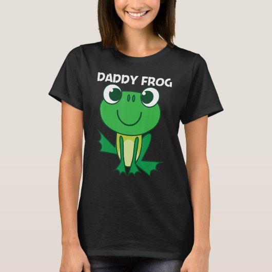 Niedlicher Frosch für Männer Vater Forest Zoo Tier T-Shirt (Vorderseite)