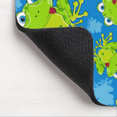 Niedlicher Frosch gemustertes Mousepad (Ecke)