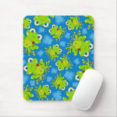 Niedlicher Frosch gemustertes Mousepad (Mit Mouse)