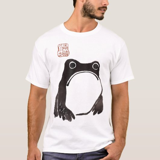 Niedlicher Frosch-Grumpe T-Shirt (Vorderseite)