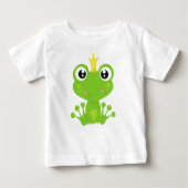 Niedlicher Frosch, Grüner Frosch, Froschprinz, Kro Baby T-shirt (Vorderseite)