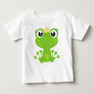 Niedlicher Frosch, Grüner Frosch, Froschprinzessin Baby T-shirt