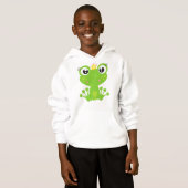 Niedlicher Frosch, Grüner Frosch, Froschprinzessin Hoodie (Vorne ganz)