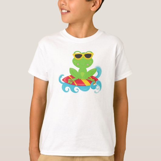 Niedlicher Frosch, grüner Frosch, kleiner Frosch, T-Shirt (Vorderseite)