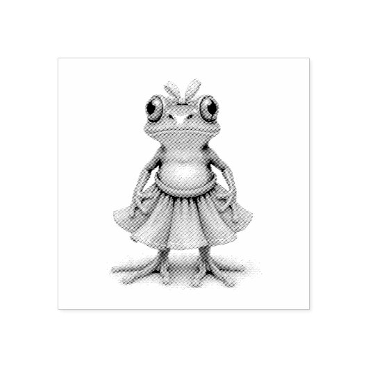Niedlicher Frosch Gummistempel (Prägung)