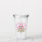 Niedlicher Frosch - Ich bin völlig in Liebe mit Ih Acryltrinkbecher (Rückseite)