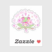 Niedlicher Frosch - Ich bin völlig in Liebe mit Ih Aufkleber (Blatt)