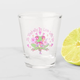 Niedlicher Frosch - Ich bin völlig in Liebe mit Ih Schnapsglas
