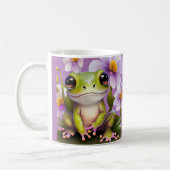 Niedlicher Frosch in Blume Kaffeetasse (Links)