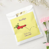 Niedlicher Frosch in einem roten Cartoon Geschenktütchen (Versiegelt)