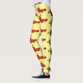 Niedlicher Frosch in einem roten Cartoon Leggings (Links)