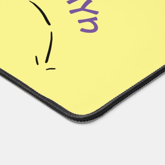 Niedlicher Frosch in einem roten Cartoon Schreibtischunterlage (Ecke)