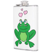 Niedlicher Frosch in Liebe Flachmann (Links)