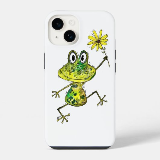 Niedlicher Frosch iPhone Hülle (Rückseite)