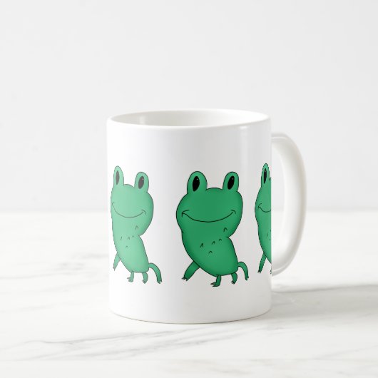Niedlicher Frosch Kaffeetasse (VorderseiteRechts)
