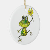 Niedlicher Frosch Keramik Ornament (Rechts)
