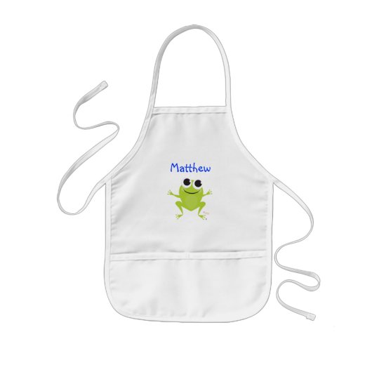 Niedlicher Frosch Kinderschürze (Vorne)