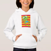 Niedlicher Frosch, kleiner Frosch, Grüner Frosch, Hoodie (Vorderseite)