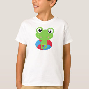 Niedlicher Frosch, kleiner Frosch, Grüner Frosch, T-Shirt