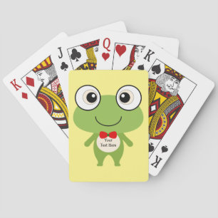 Niedlicher Frosch (kundengerecht) Spielkarten