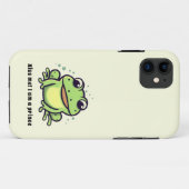 Niedlicher Frosch küsst mich Case-Mate iPhone Hülle (Rückseite (Horizontal))