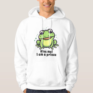 Niedlicher Frosch küsst mich Hoodie